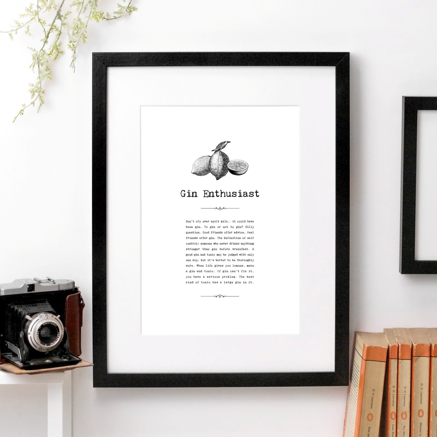 Gin Enthusiast Print (Unframed)