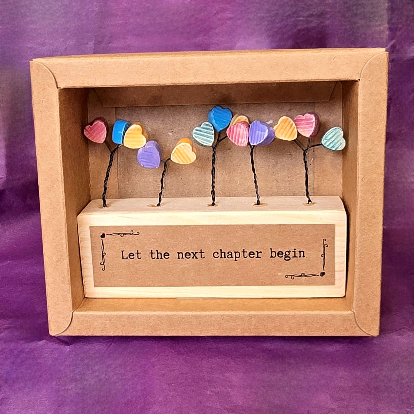 Hearts Mini Sculpture - Let the next chapter begin