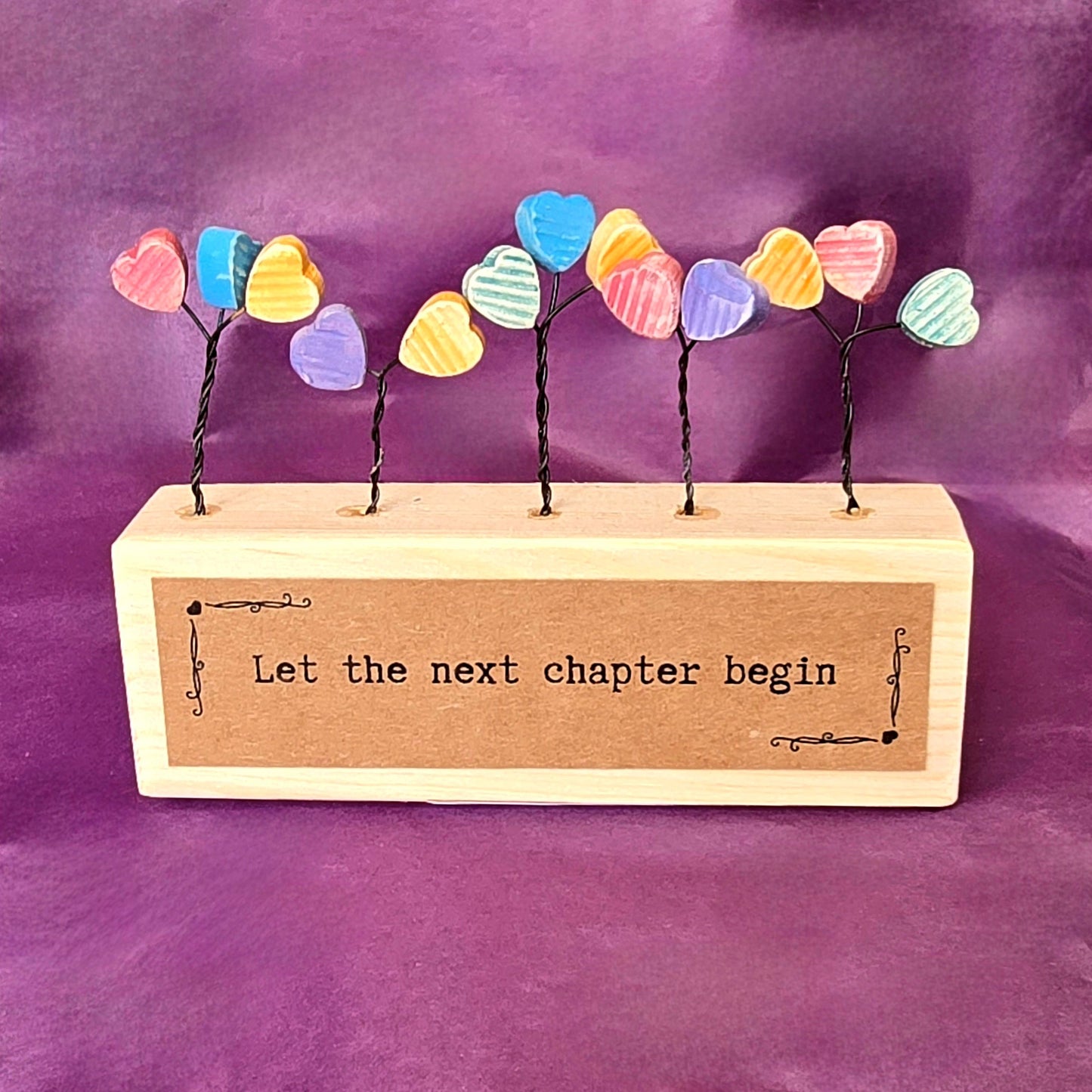 Hearts Mini Sculpture - Let the next chapter begin