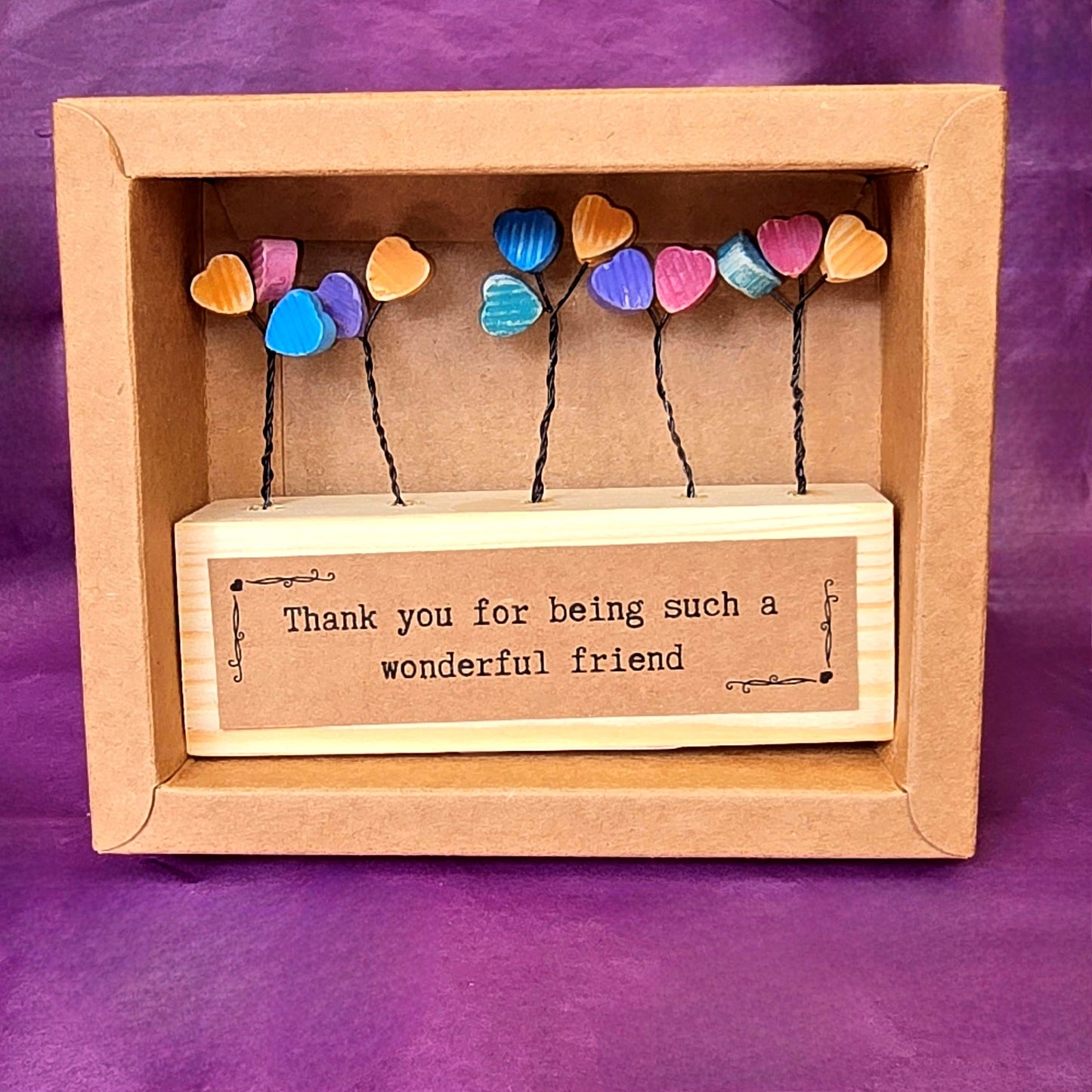 Hearts Mini Sculpture - Thank You/Wonderful Friend