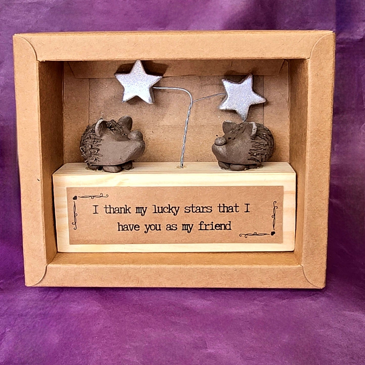 Hedgehog Mini Sculpture - Lucky Stars