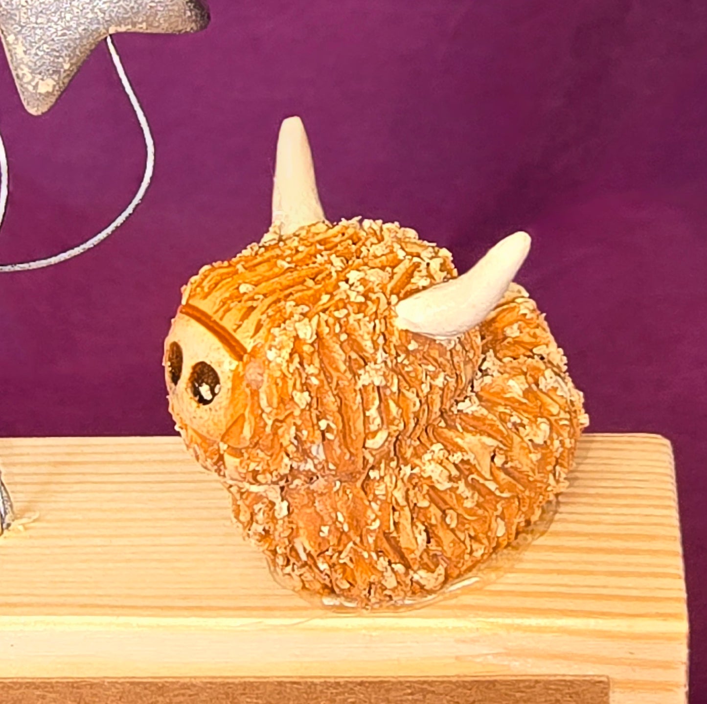 Mini Highland Cow Sculpture - Let's Grow Old Together
