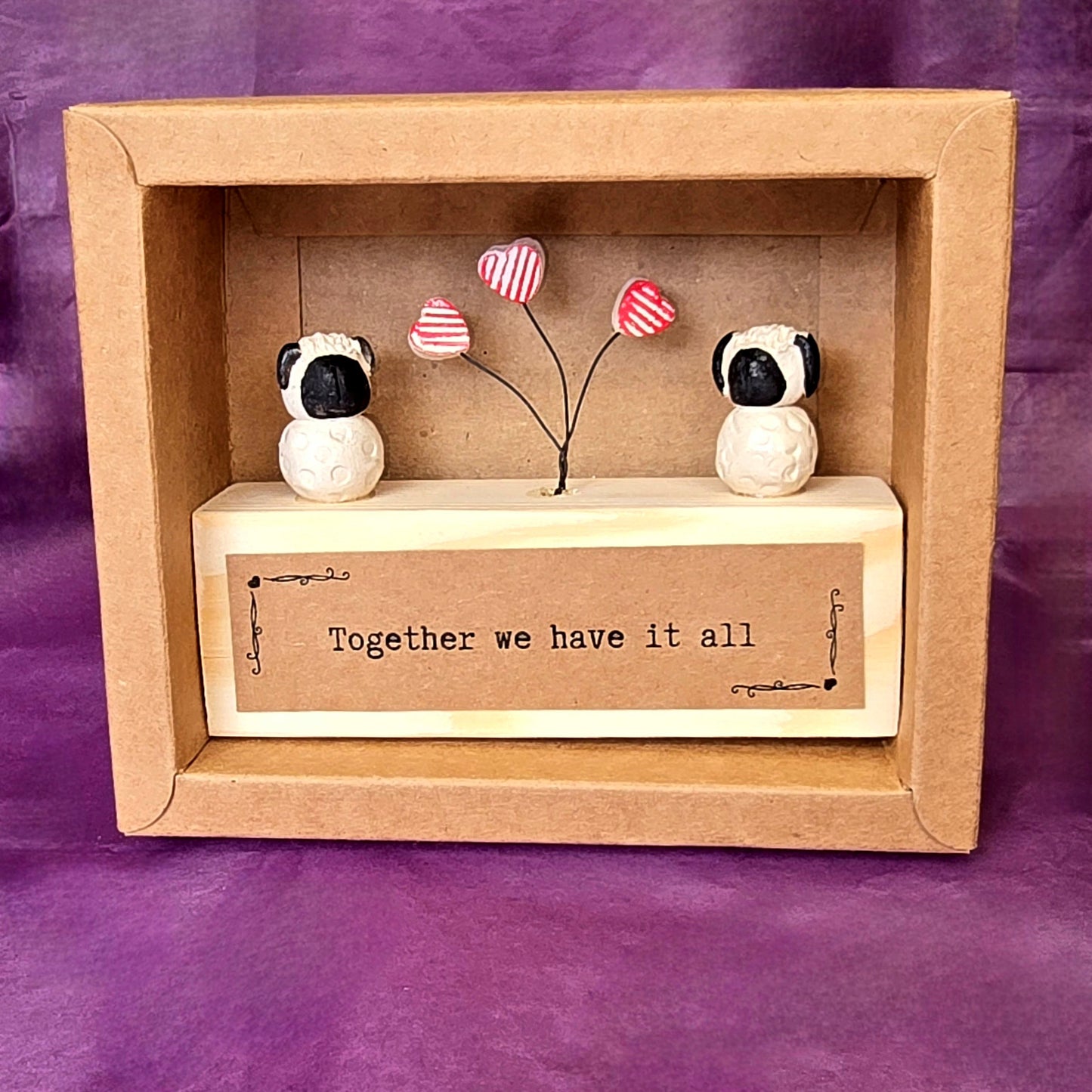 Mini Sheep Ceramic Sculpture - Together we have it all