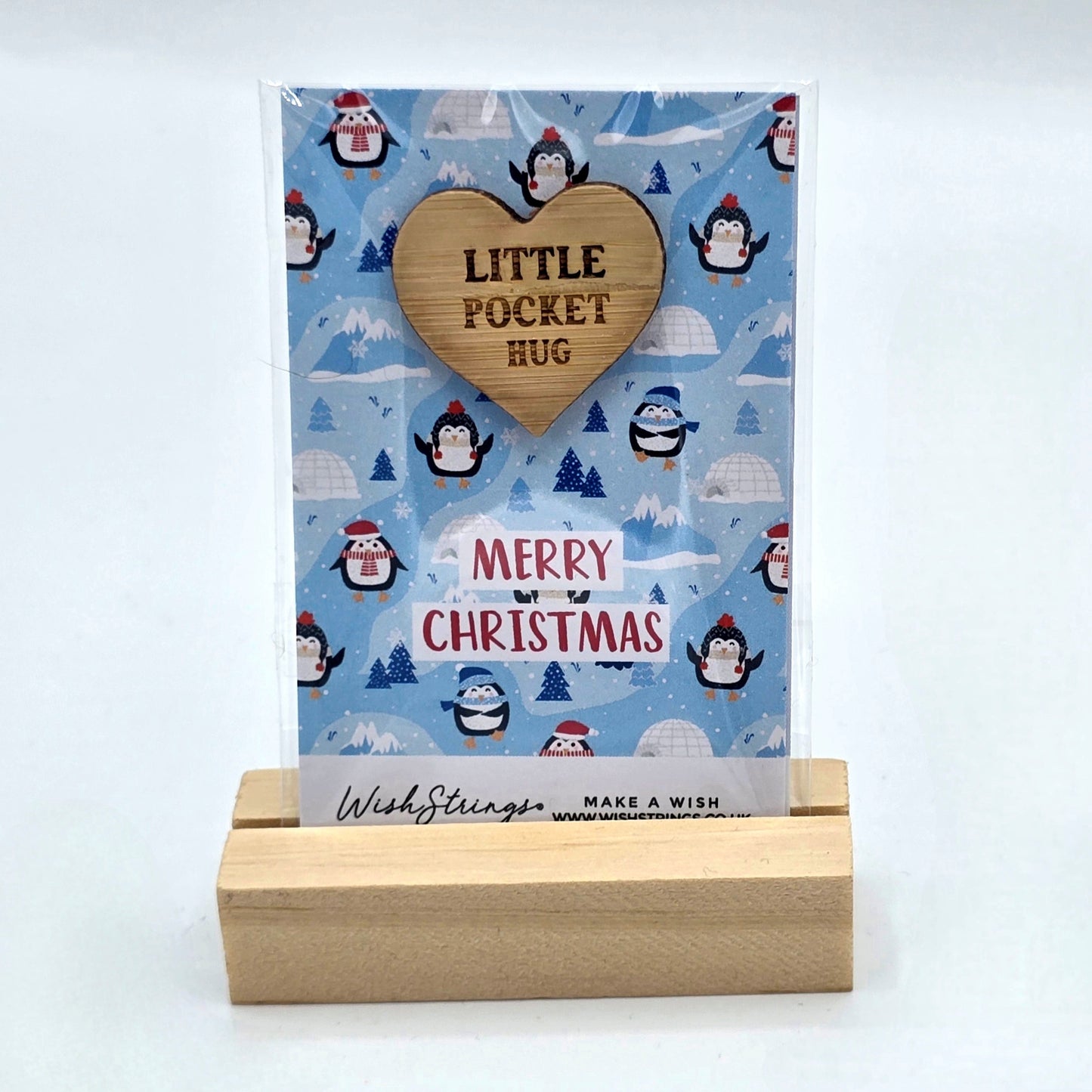 Little Pocket Hug - Merry Christmas (Penguins)