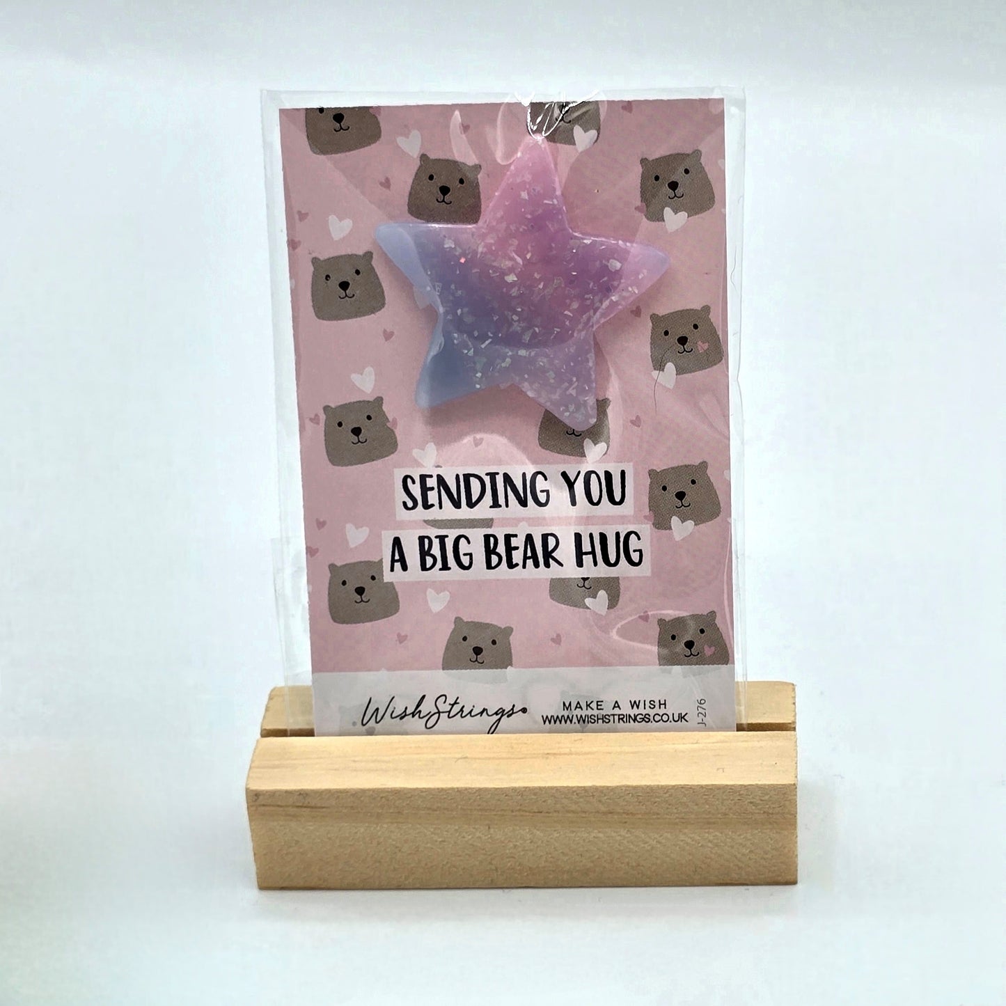 Star Shaped Pocket Hug - Sending you a Big Bear Hug