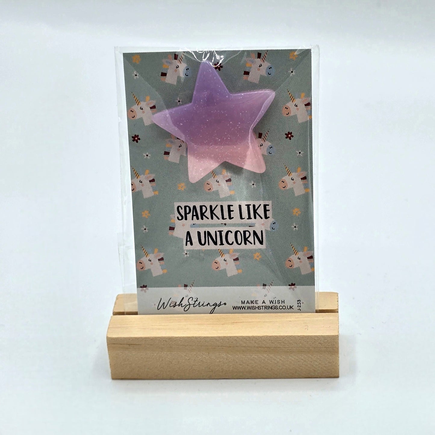 Star Shaped Pocket Hug - Sparkle like a Unicorn