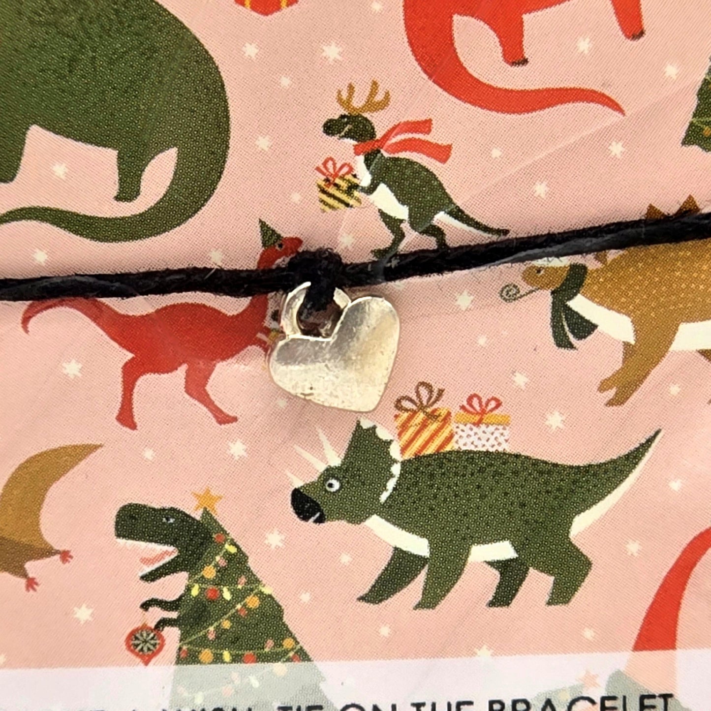 Wishstring Bracelet - Merry Christmas (Dinosaurs)