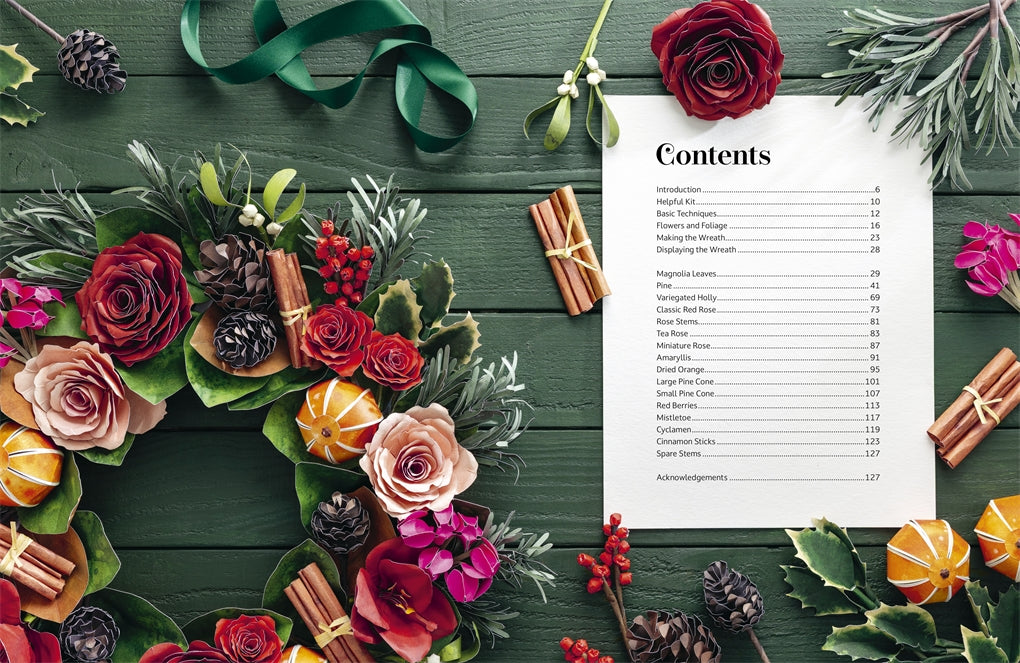 The Bouquet in a Book - Christmas Wreath