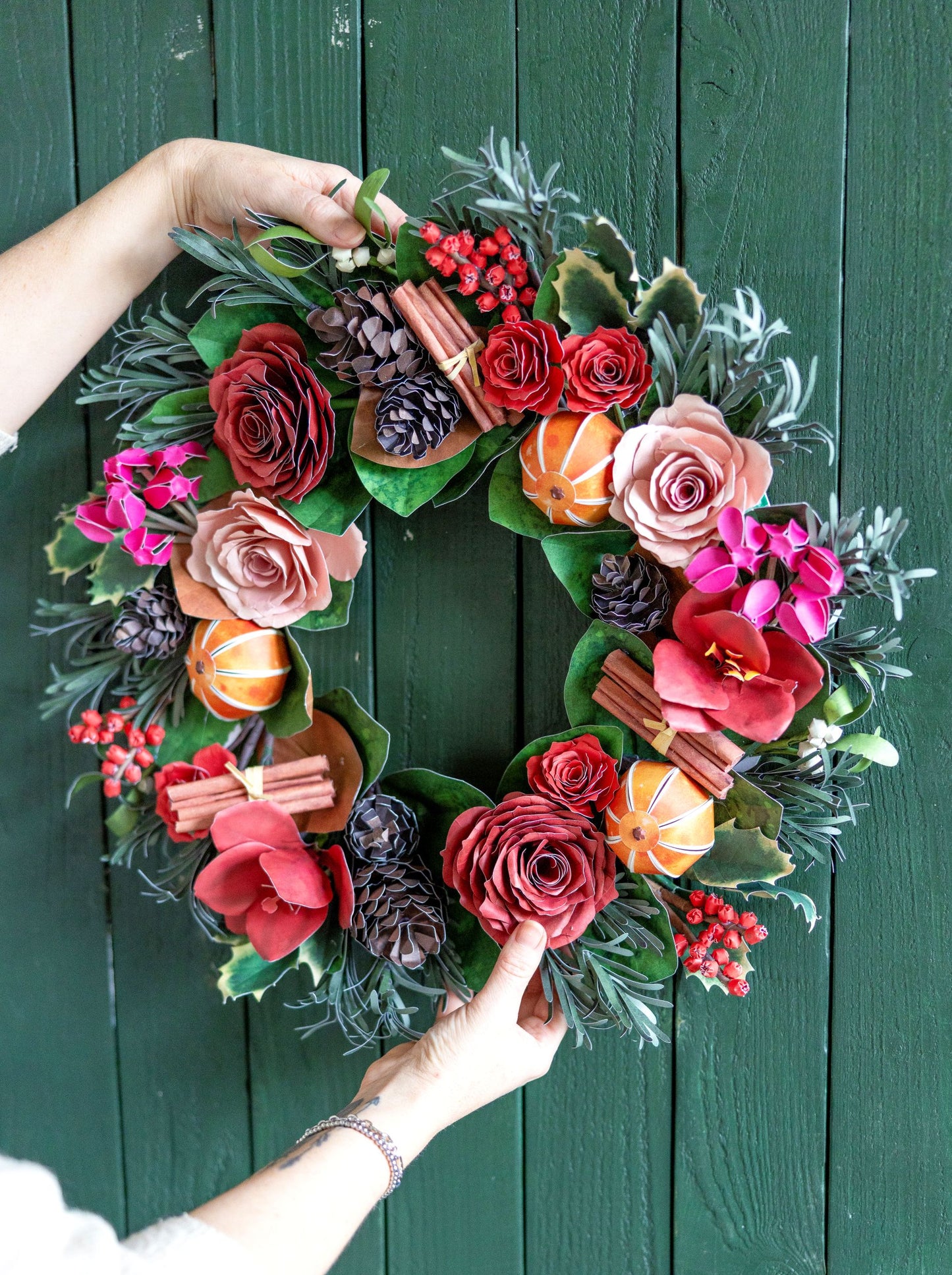 The Bouquet in a Book - Christmas Wreath