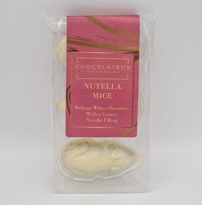 White Chocolate Mice filled with Nutella - 3 pack