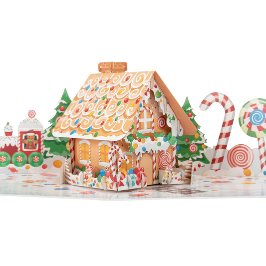 Gingerbread House Pop Up Card