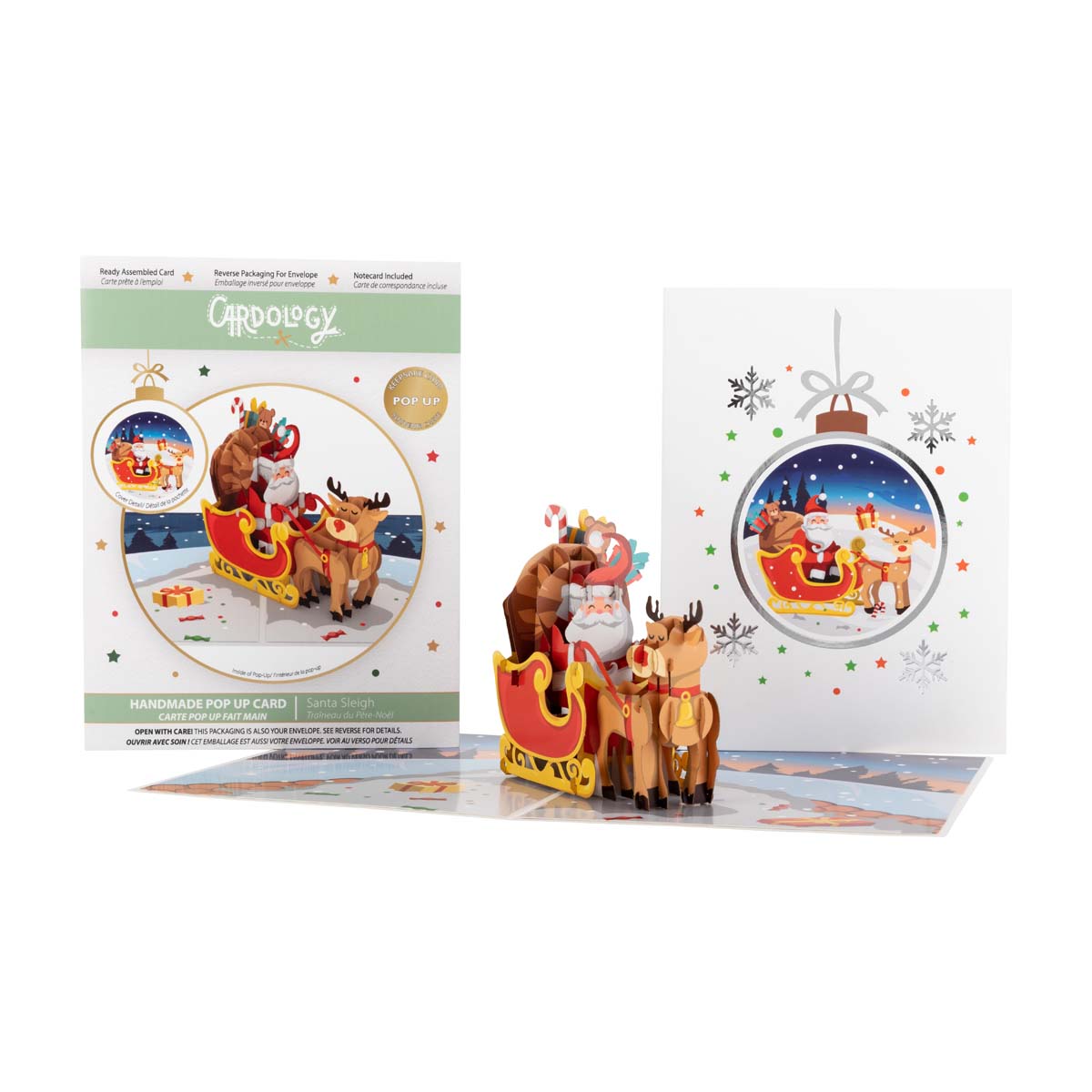 Santa Sleigh Pop Up Card