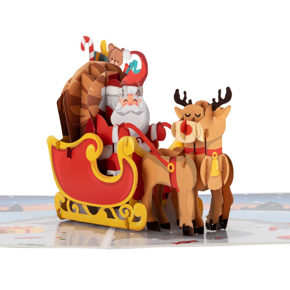 Santa Sleigh Pop Up Card