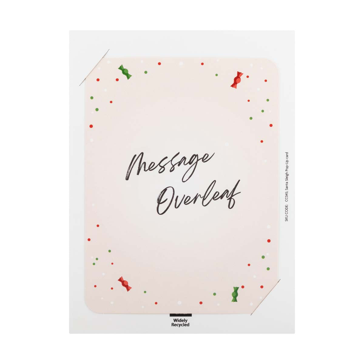 Santa Sleigh Pop Up Card