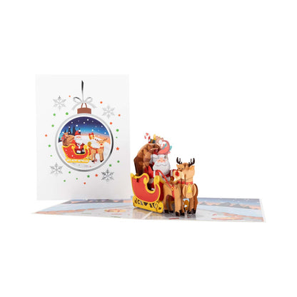 Santa Sleigh Pop Up Card