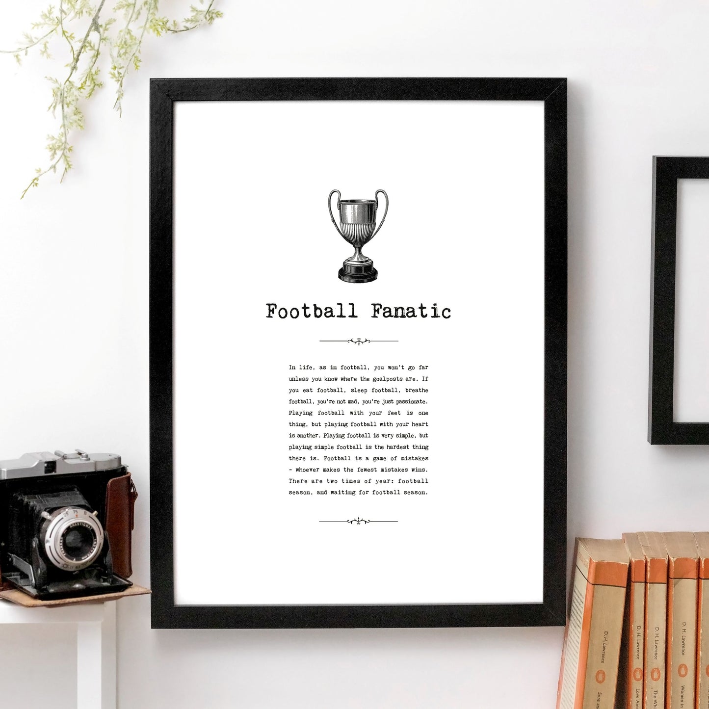 Football Fanatic Print (Unframed)