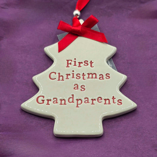 First Christmas as Grandparents - Ceramic Christmas Decoration