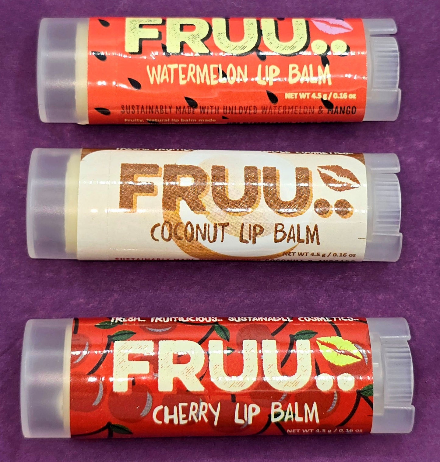 FRUU Fruity Christmas Lip Balm Trio Set