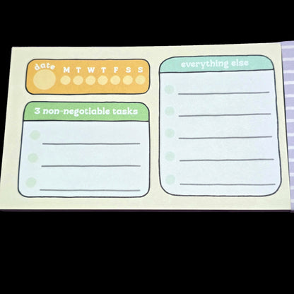 Keyboard Daily Planner Pad