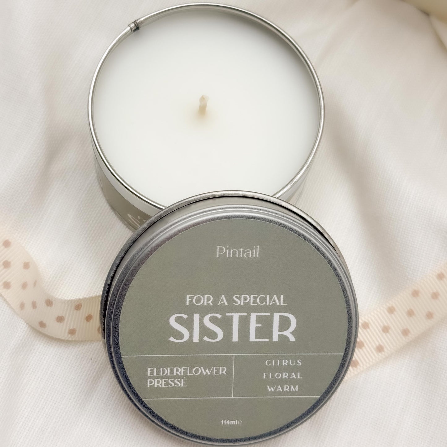 For A Special Sister Occasions Candle Tin