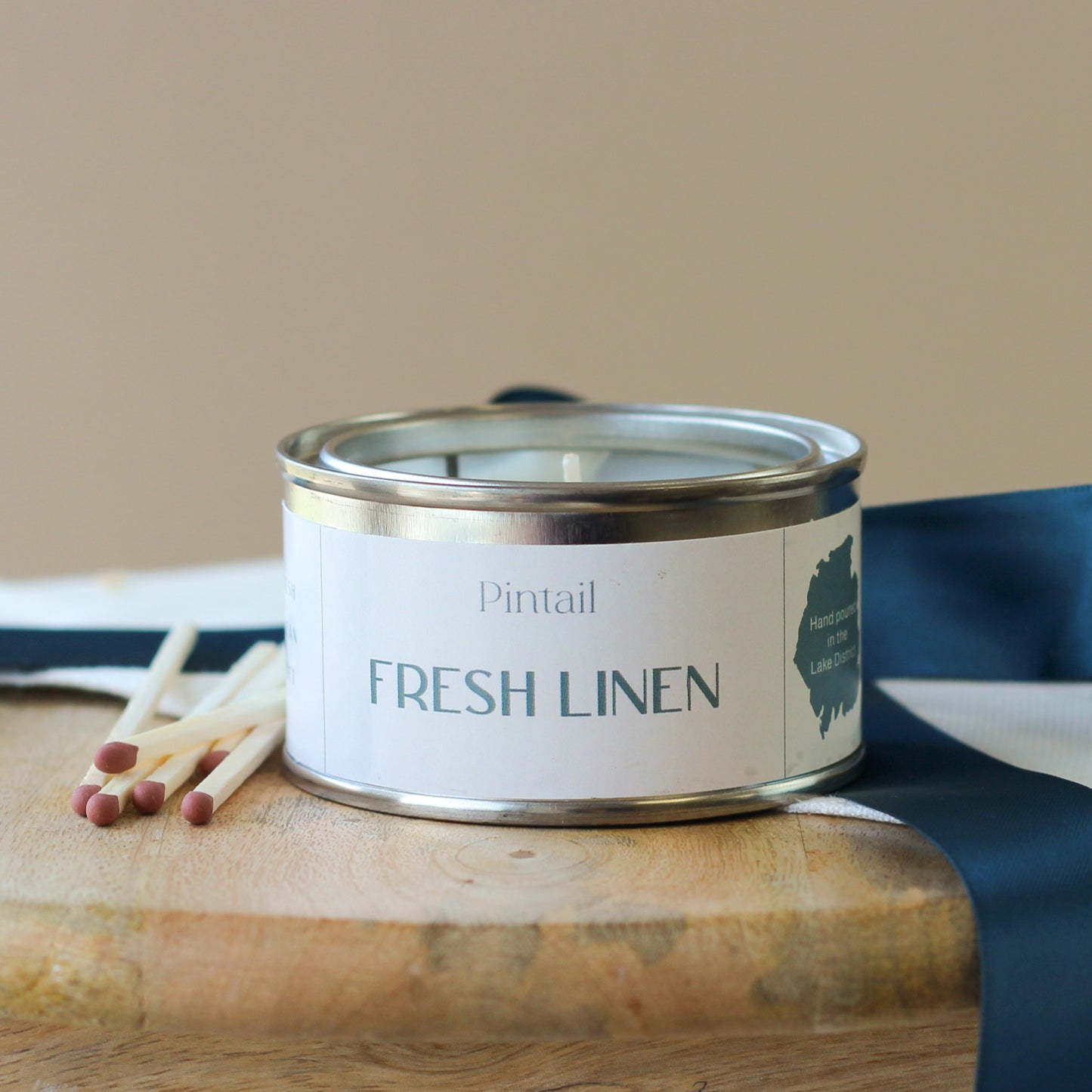 Fresh Linen Paint Pot Candle