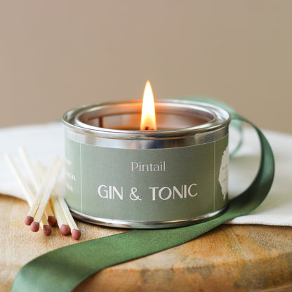 Gin & Tonic Paint Pot Candle