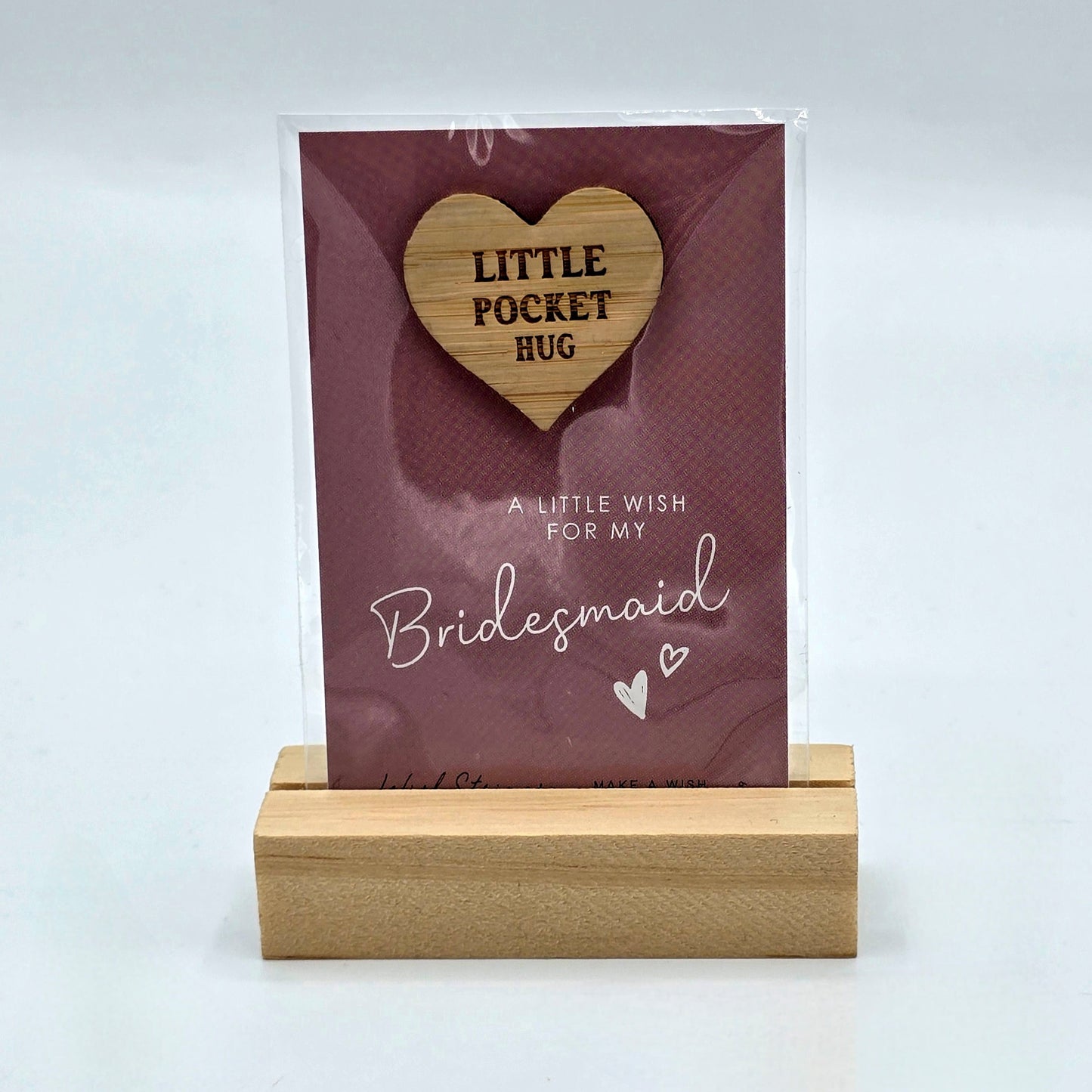 Little Pocket Hug Token - A Little Wish for my Bridesmaid