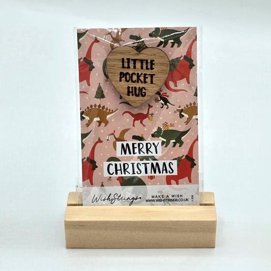 Little Pocket Hug - Merry Christmas (Dinosaurs)