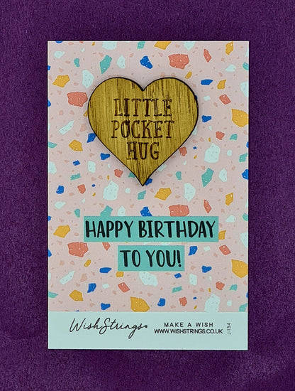 Little Pocket Hug Token - Happy Birthday to You