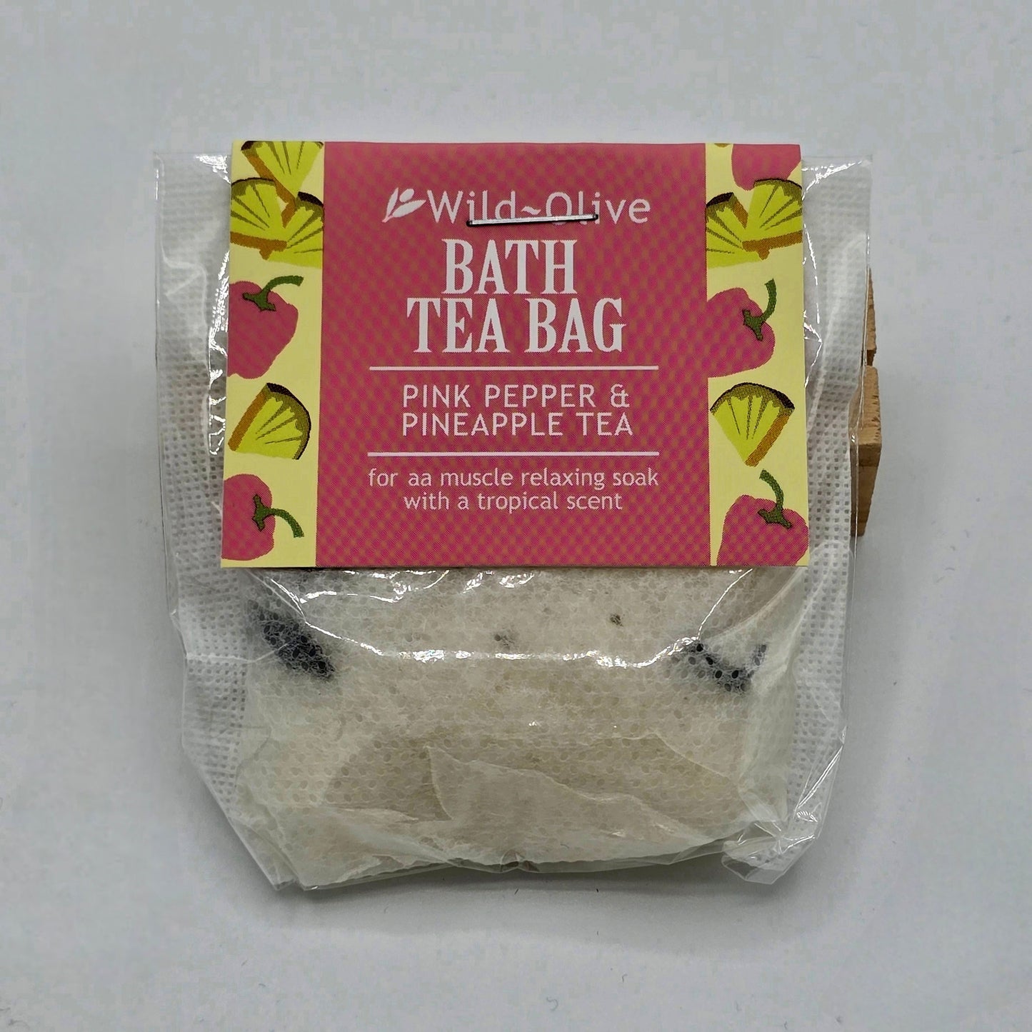 Bath Tea Bag - Pink Pepper & Pineapple Tea